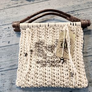 Handcrafted unique crochet purse.